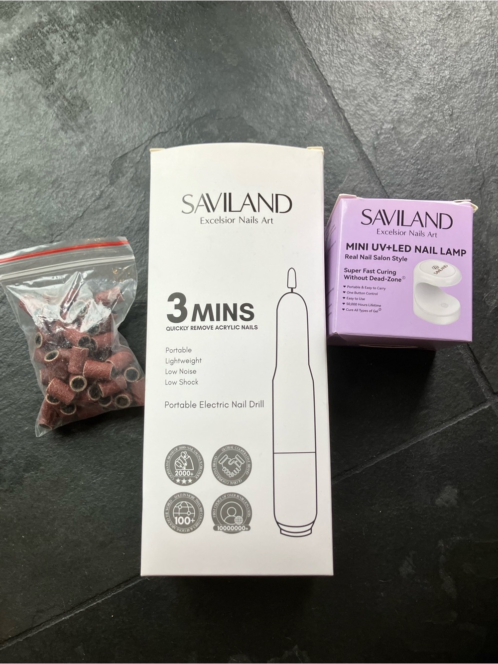 Saviland Mini UV+LED Nail Lamp & Portable Electric Nail Drill